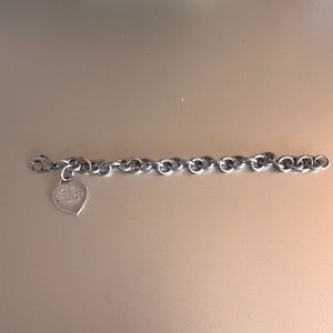 Tiffany & co heart charm bracelet